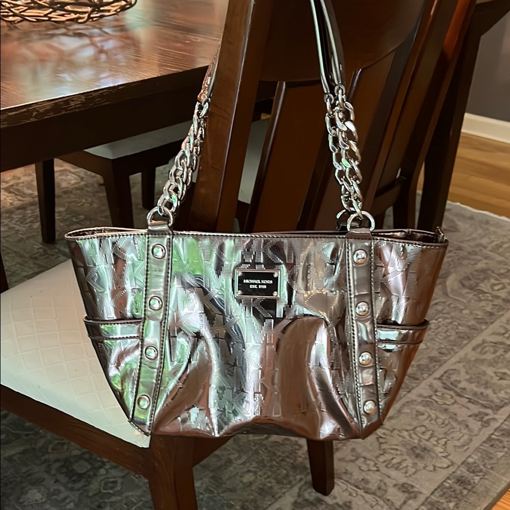 Michael Kors Metallic Silver Women's Bag